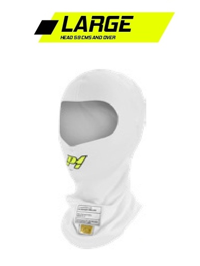 le magasin des pilotes : CAGOULE BLANCHE P1 FIA AIR OUVERTE Aramide large